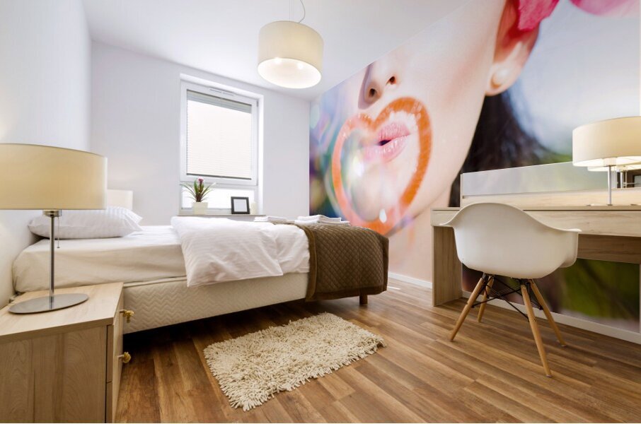 Bubble Kisses Mural print