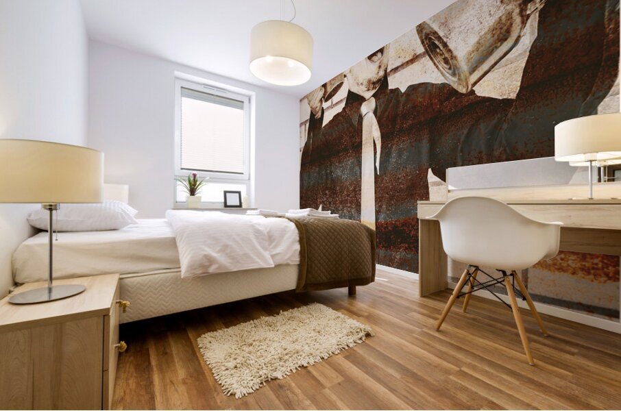 Sign of an old coffeehouse employee Mural print