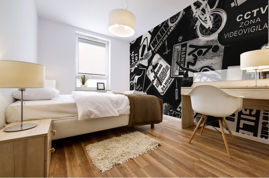 Rolling round flatland Mural print