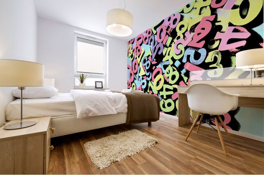 Its A Numbers Game Mural print