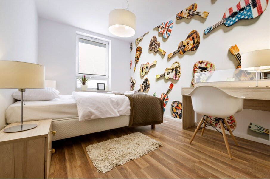 A visual play in music Mural print