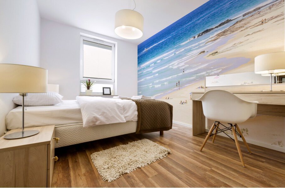 Tropical holidaymakers  Mural print