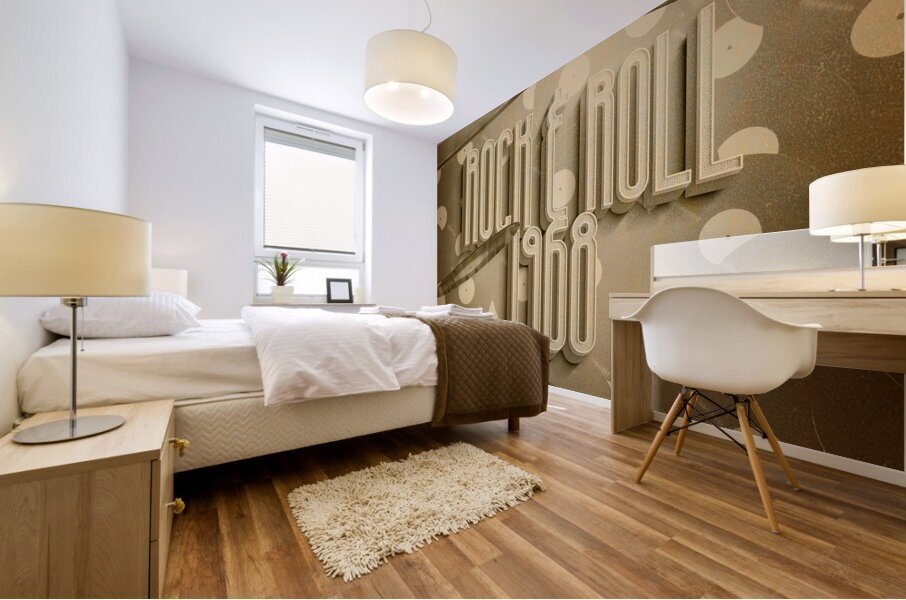 Rock and Roll 1968 Mural print