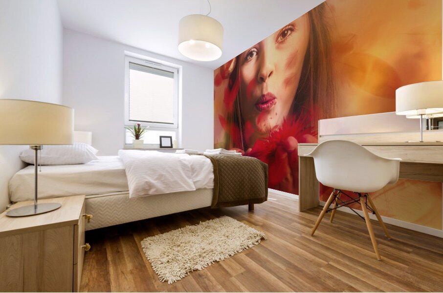 Merry christmas elf Mural print