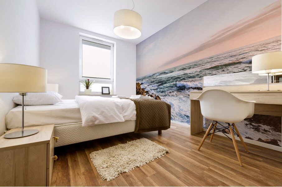 Wash of pastel seas Mural print