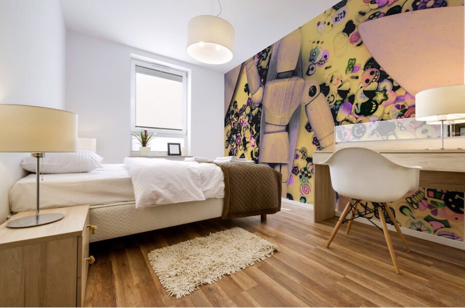 Wooden tropics Mural print