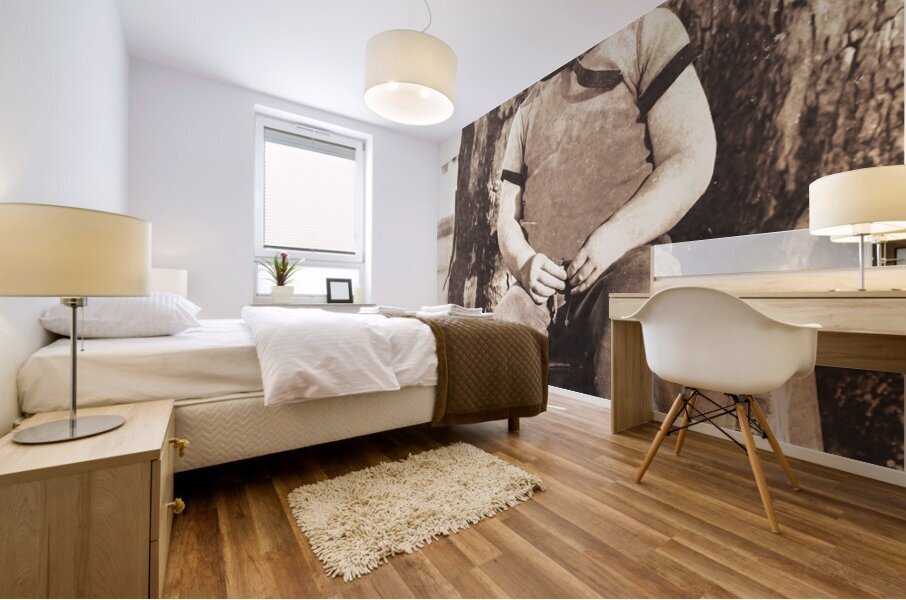 ww2 wingman holding the forte Mural print