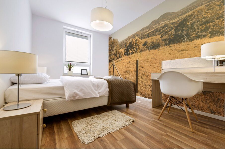 Farm fields of Eumundi Sunshine Coast Mural print