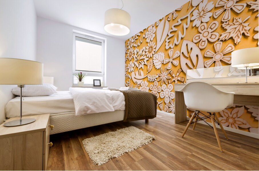 Branch and blossom Mural print