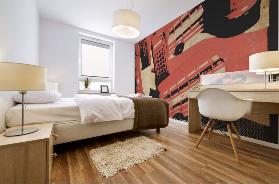 Bygone Britain 1983 Mural print