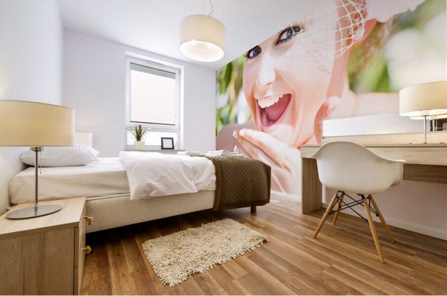 Thrilled Bride Mural print