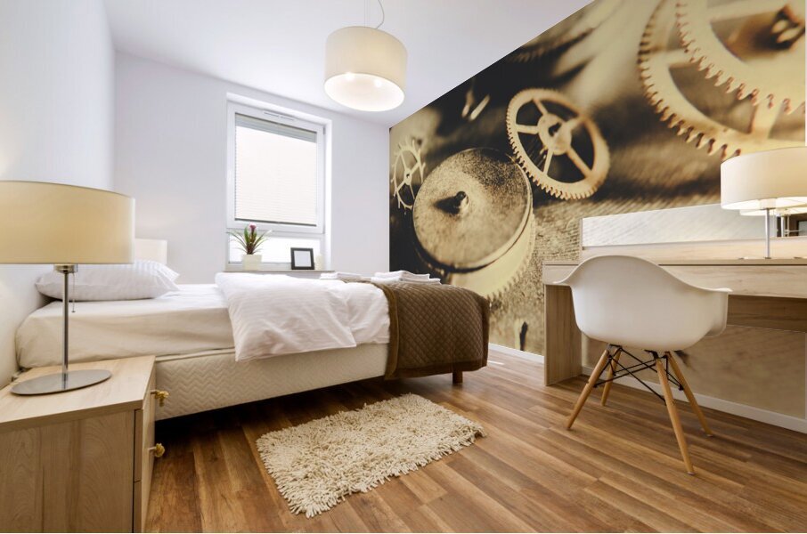 Cog and gear workings Mural print