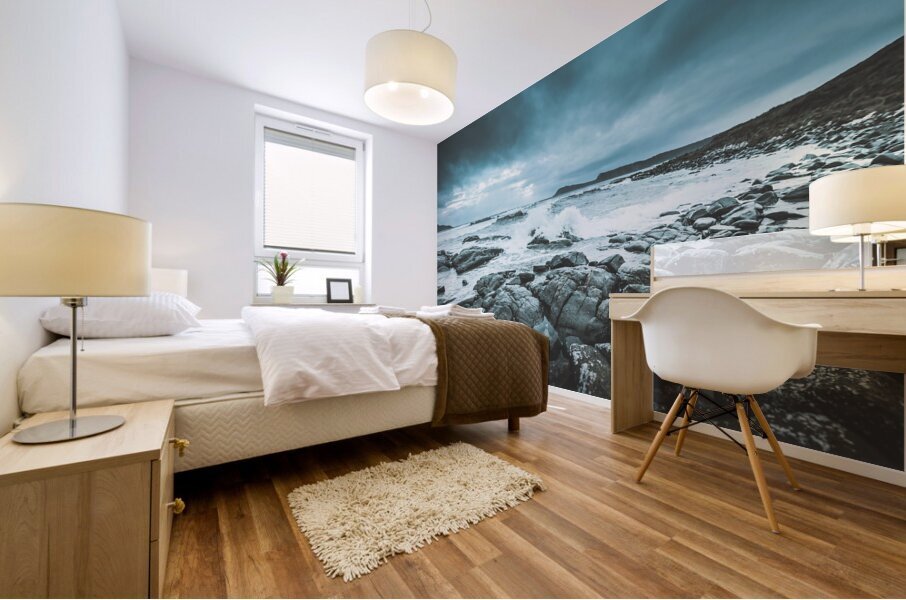 Suspenseful seas Mural print