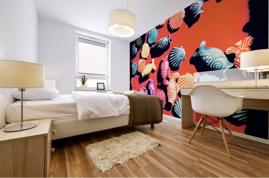 Shell n tropic Mural print