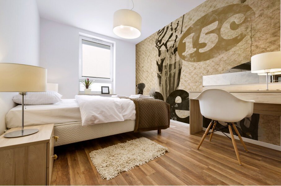 Iced Coffee Cafe Tin Sign Mural print