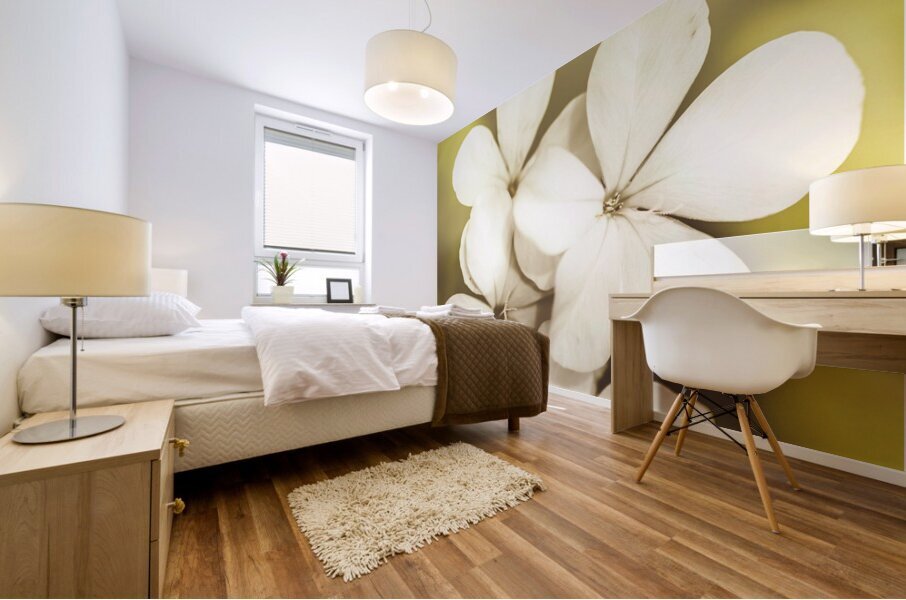 Pale wildflowers Mural print