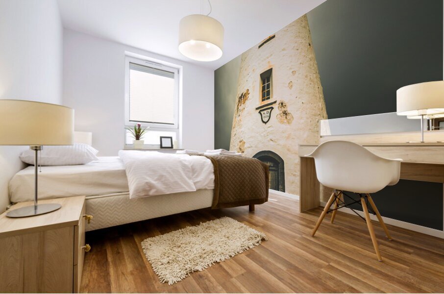 Dark dramatic lighthouse Mural print