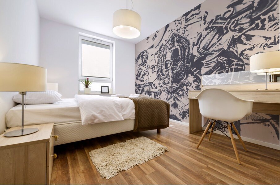 Nautical silver Mural print