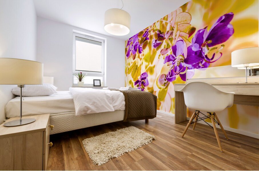 Retro vibrancy Mural print