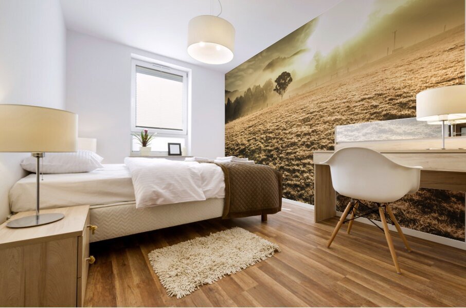 Enigmatic grassland Mural print