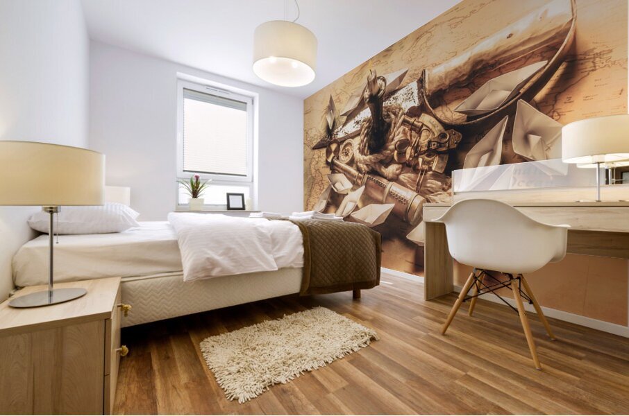 Seafaring stories Mural print