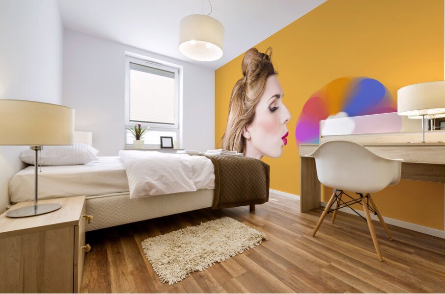 A motion of colours Mural print