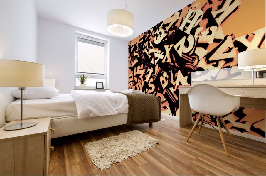 Untold word play Mural print