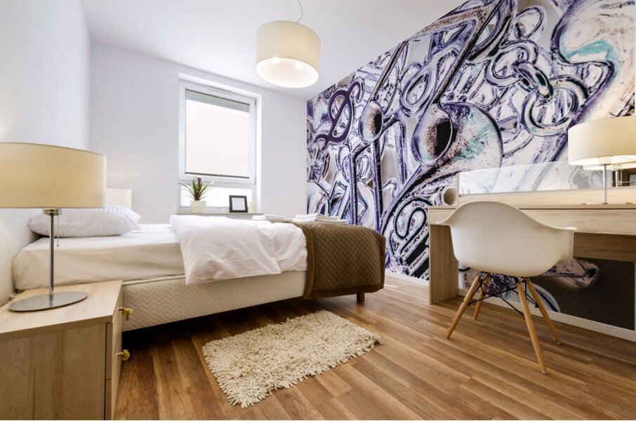 Silver dance Mural print