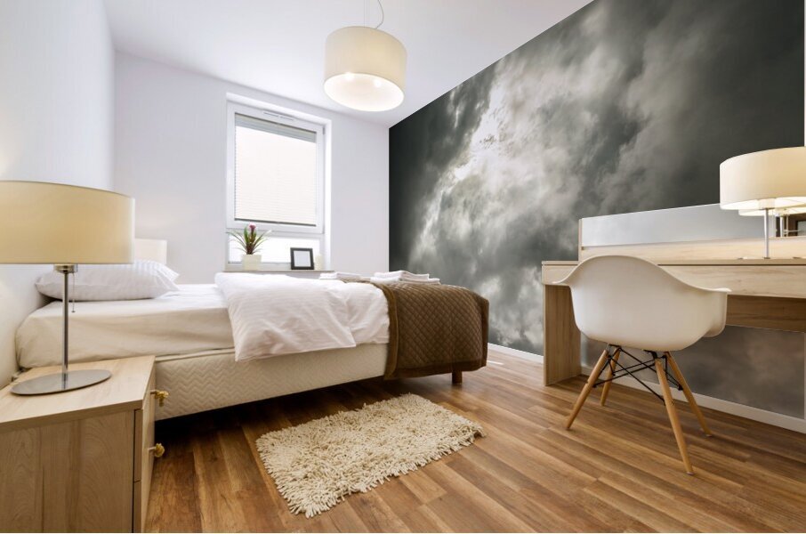 Scenic sea turbulence Mural print