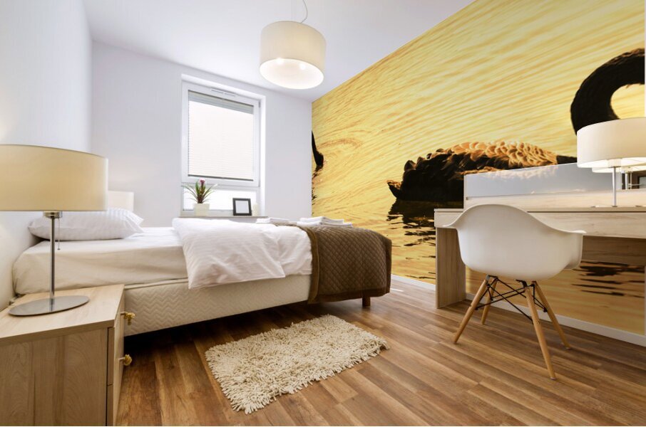 Duck Duck Swan Mural print