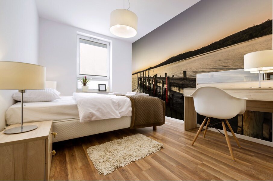 Swan River Jetty Mural print