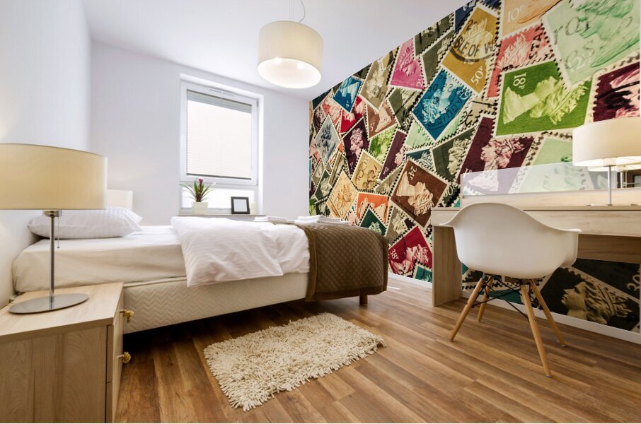 Stamping the royal mail Mural print