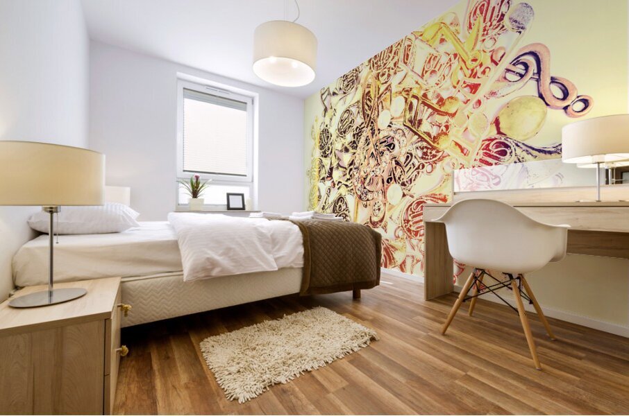 Shimmering sound Mural print