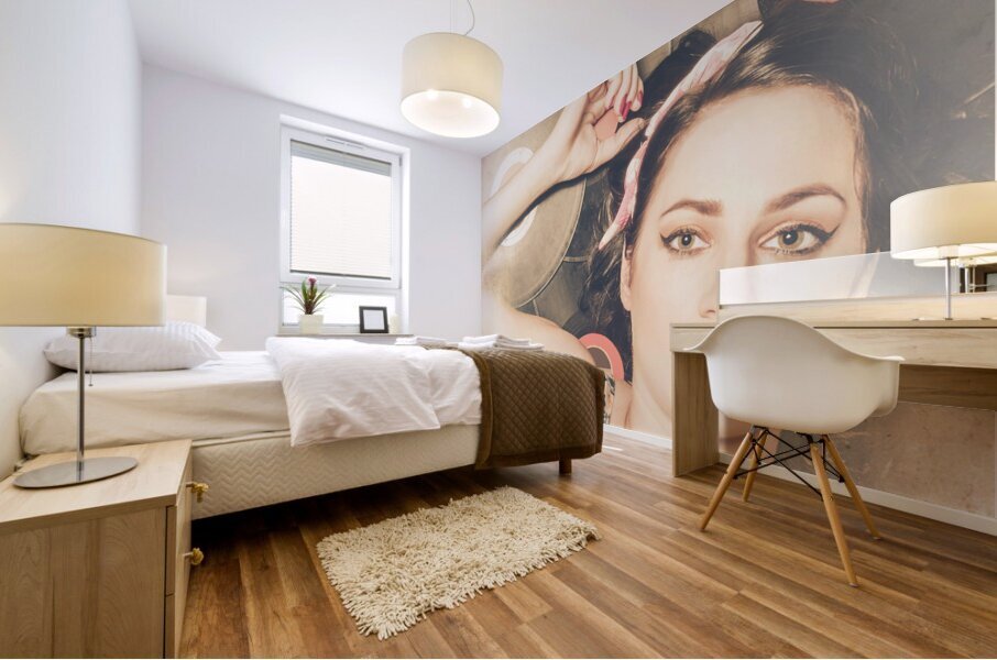 Jukebox pin up Mural print