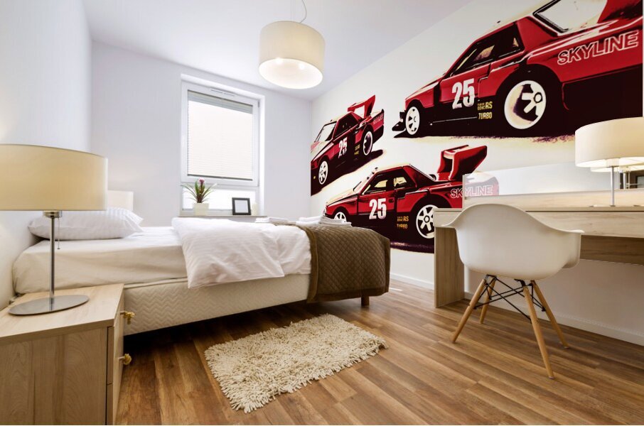 Urban street racer Mural print