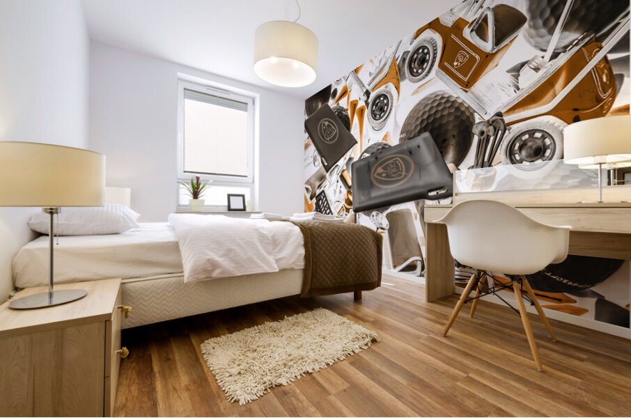 Driving obstacles  Mural print