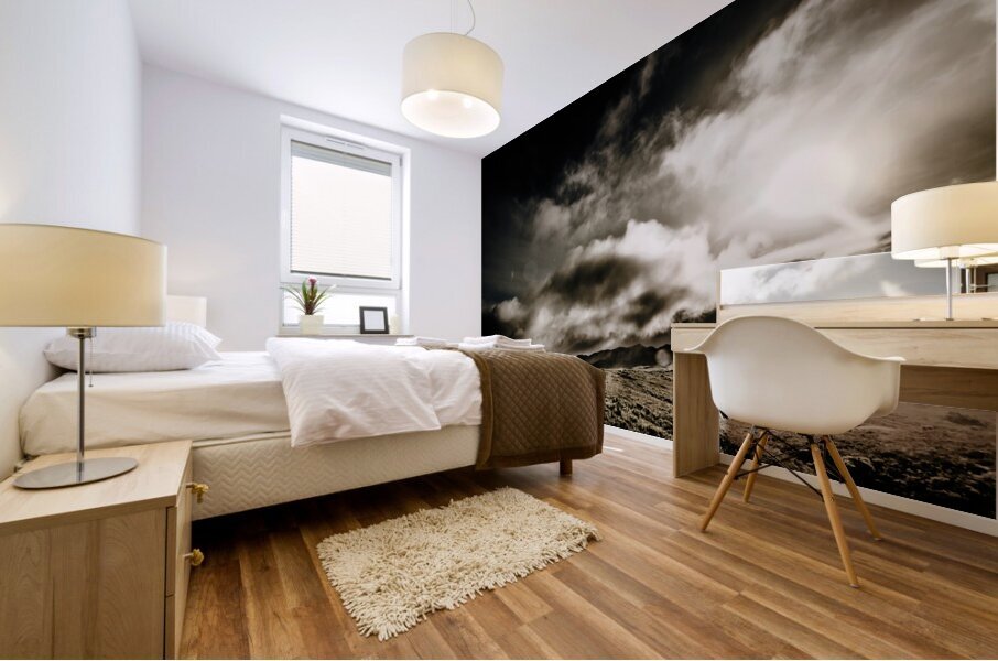 Road storm Mural print