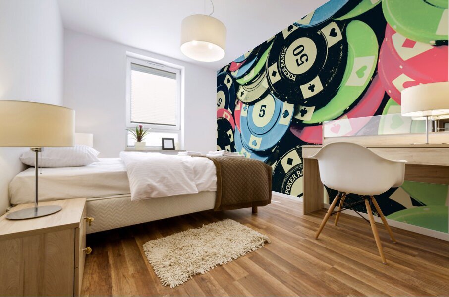 Rounding up Mural print