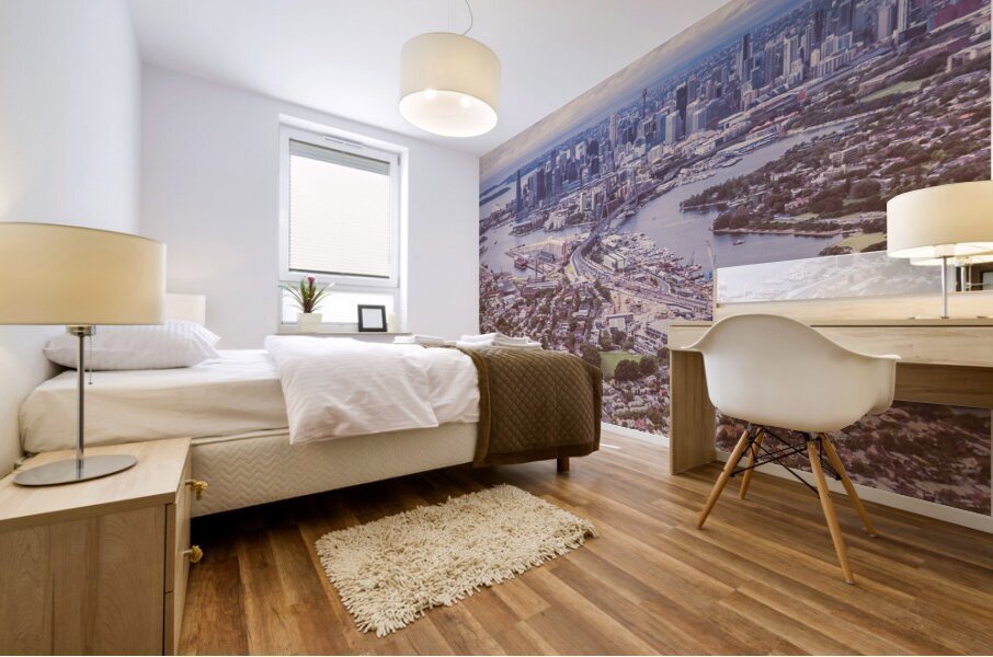 At beautiful heights Mural print