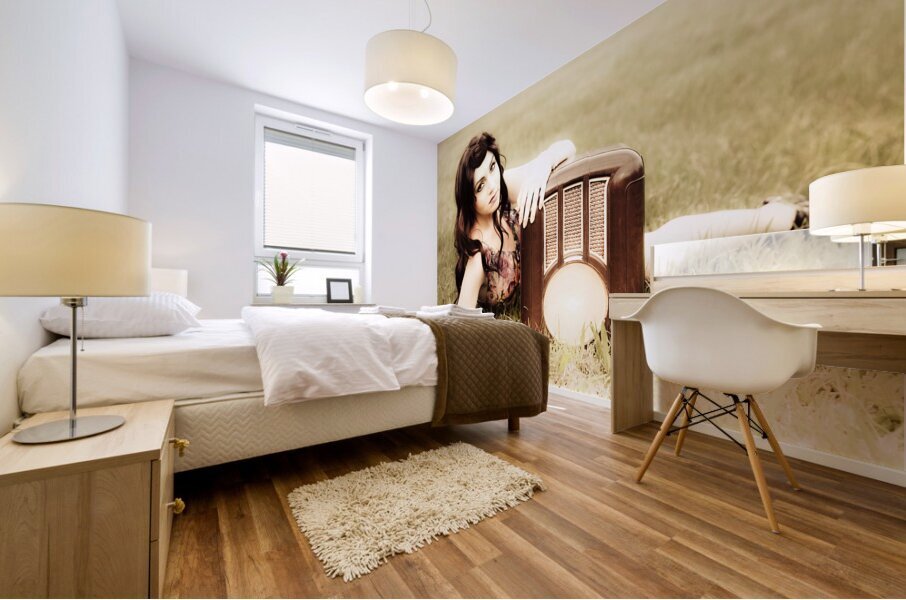 The musical meadows Mural print