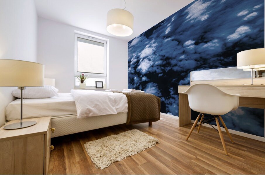 The iceberg clouds Mural print