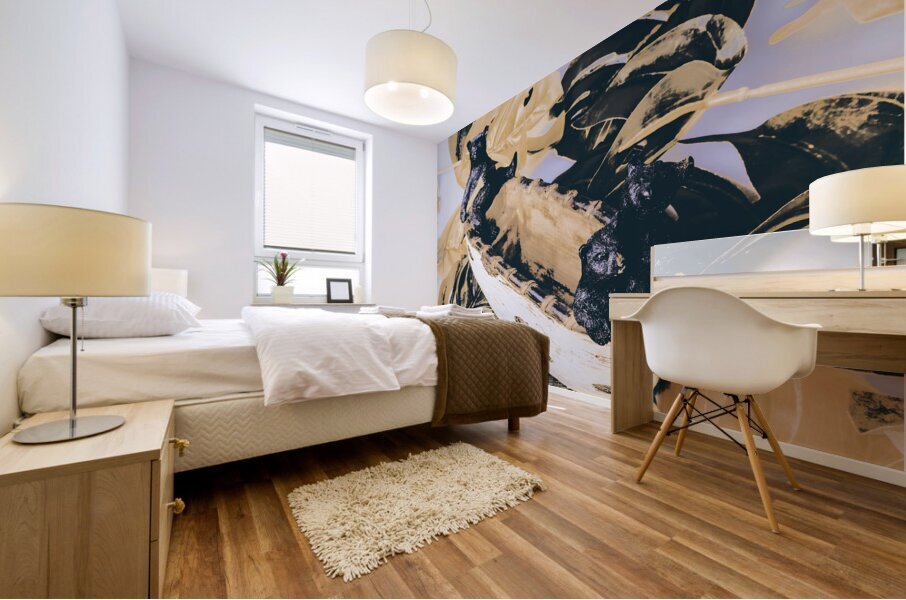 Leafy lake Mural print