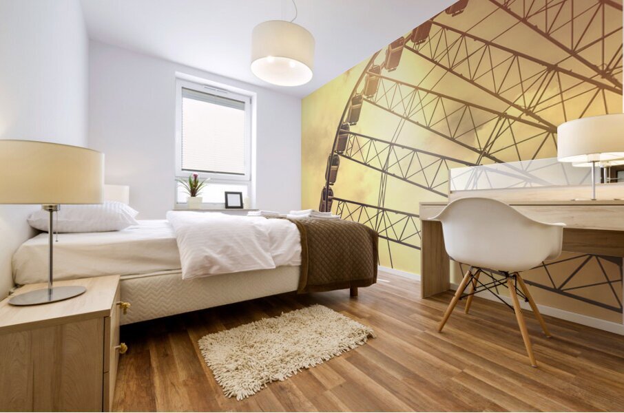 Riding high Mural print