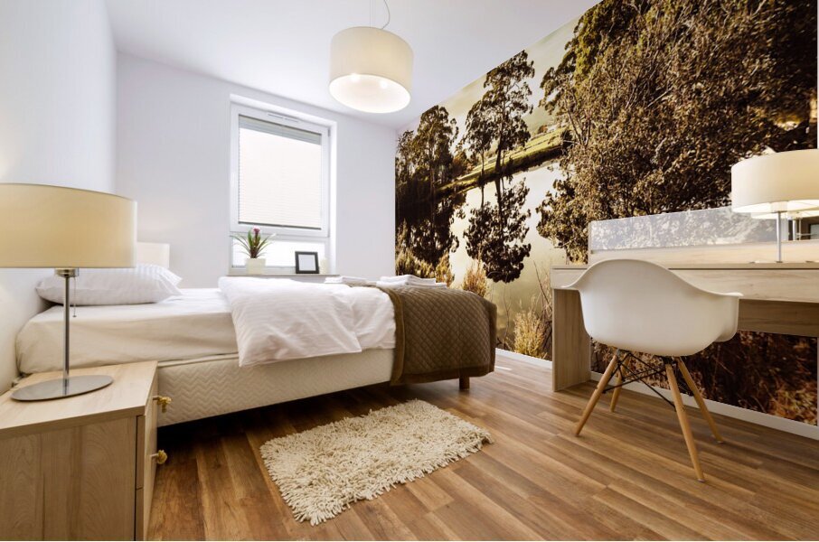 Huonville river reflections Mural print