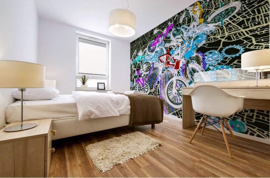 Gearing up Mural print