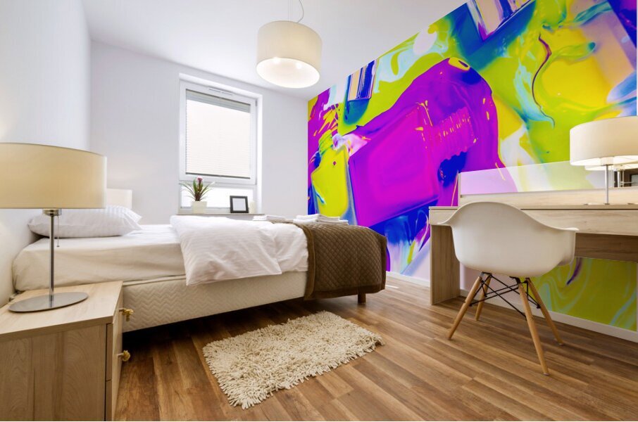 Manic cured Mural print