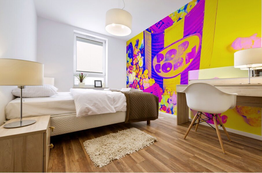 Thrills and spills Mural print