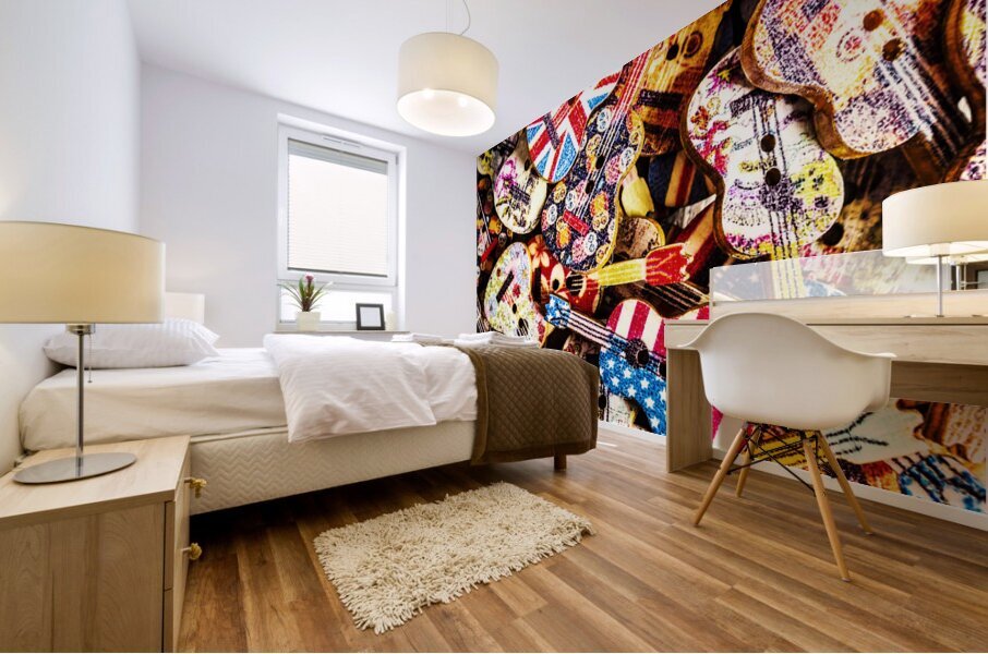 A colour instrumental Mural print