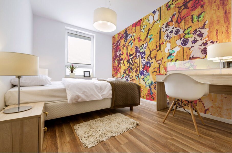 Butterfly Papercraft  Mural print
