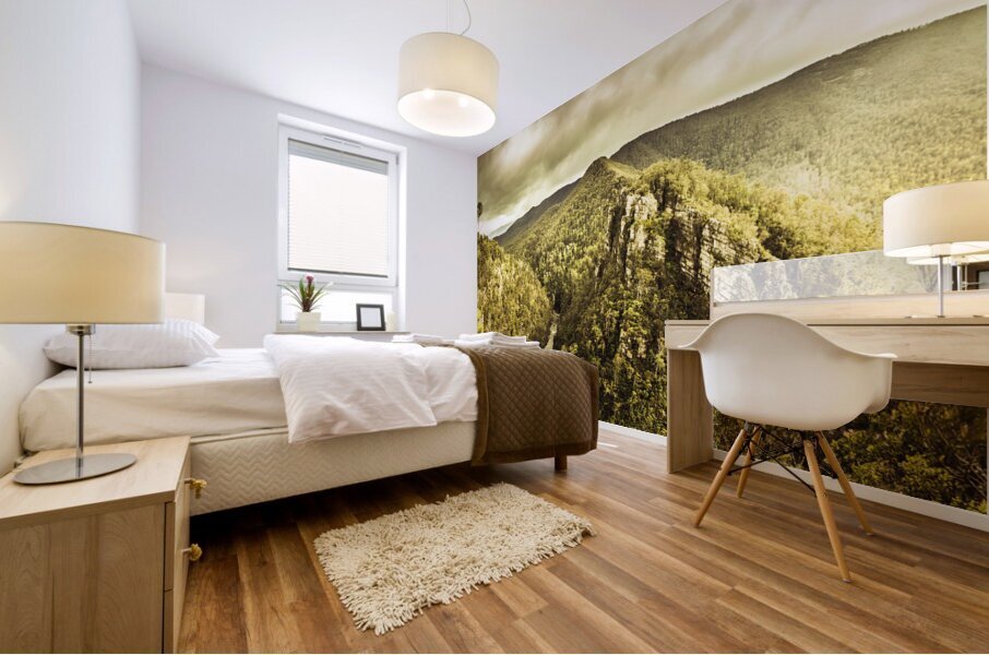 Cliffs steams and valleys Mural print